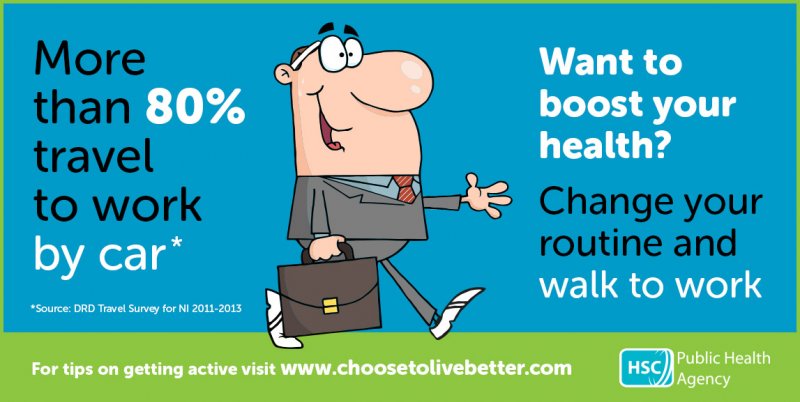 Boost your health with a walk to work