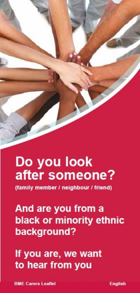 Do you look after someone? And are you from a black or minority ethnic background? (English and translations)