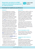 Front page of factsheet for health professionals on the RSV immunisation programme for pregnant women