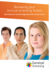 Cover of the leaflet Reviewing your cervical screening history