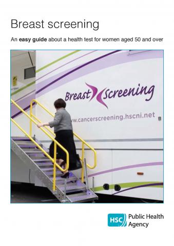 Cover of the booklet Breast screening: an easy guide