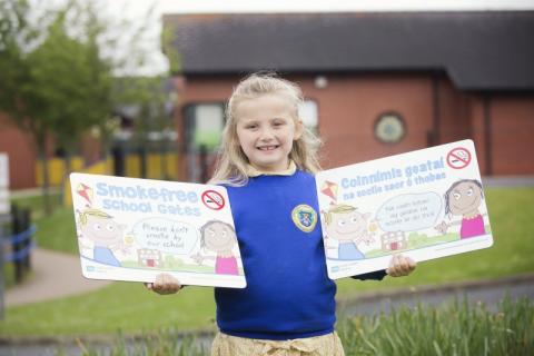 Smoke free signs at schools to protect young people